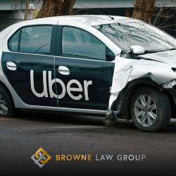 An Uber driver navigating the busy streets of Phoenix, AZ